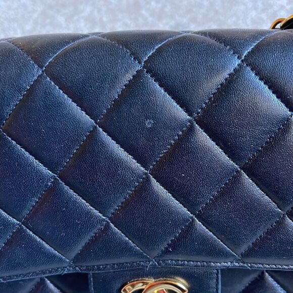 Vintage Chanel double-sided single flap bag 100% authentic - Picture 11 of 16
